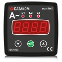 DA-0103 амперметр, 3-фазный, 72х72